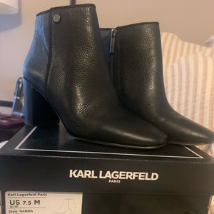 Karl Lagerfeld RAMMA leather booties